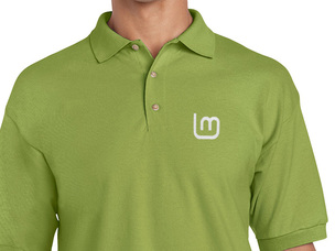 Green polo shirt